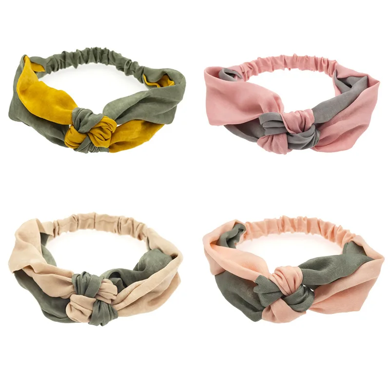 Новинка женская элегантная хлопковая повязка для волос милая на голову