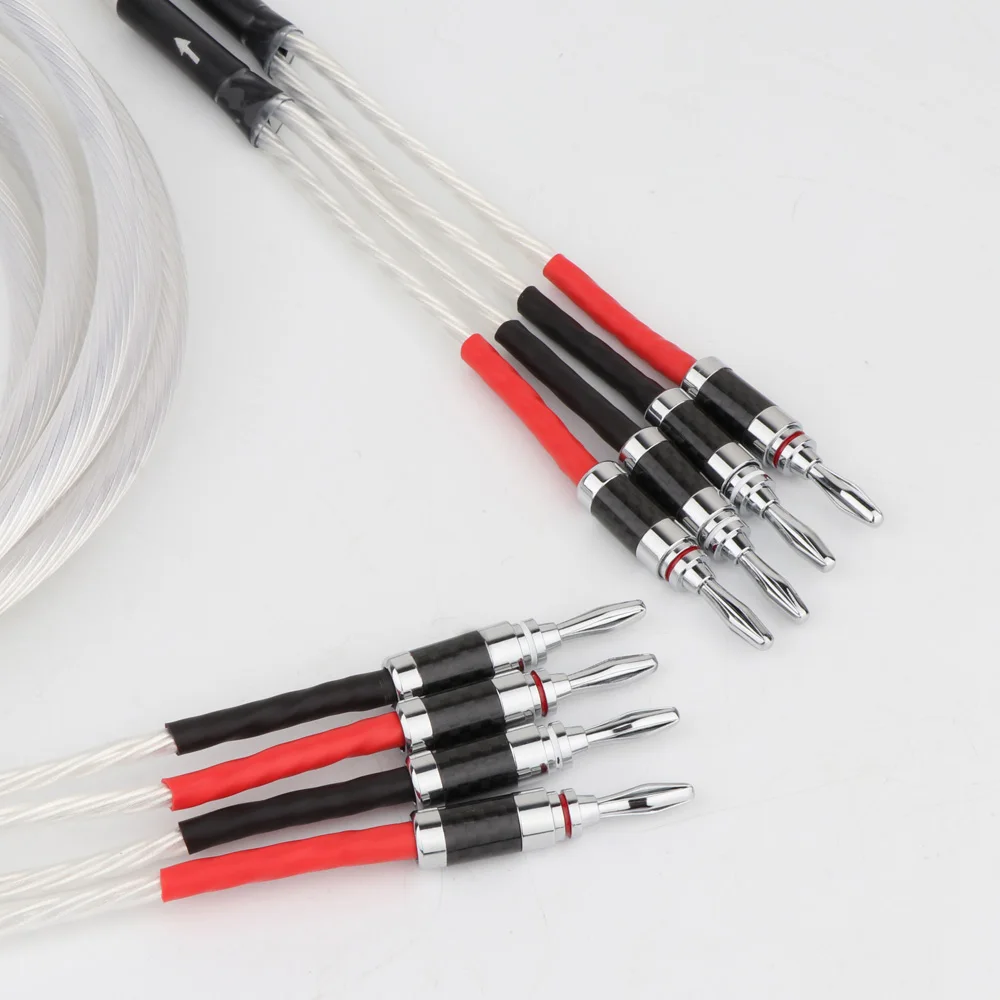 Кабель Hi-End 5N OCC для динамиков Hi-Fi Y-образный с банановым штекером кабель колонок