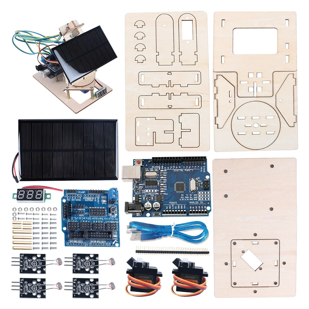 Полный стартовый комплект на солнечной батарее для Arduino отслеживание