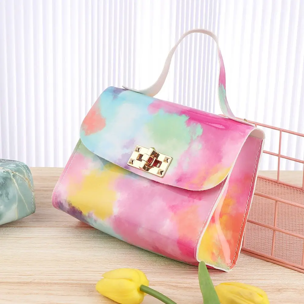 

Fashion Women Tie Dye Chain Shoulder Bag 2022 New PU Leather Snake Pattern Printing Handbag Casual Ladies Small Purse Satchel
