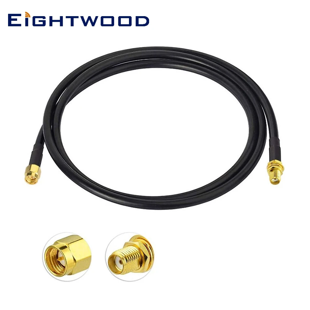 Eightwood Ham Radio Antenna Aerial Cable SMA Male to Female 