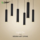 Современная длинная светодиодная Подвесная лампа в форме трубки, цилиндрический светильник для кухни, гостиной, магазина, бара, украшение для прилавка освещение для кухни