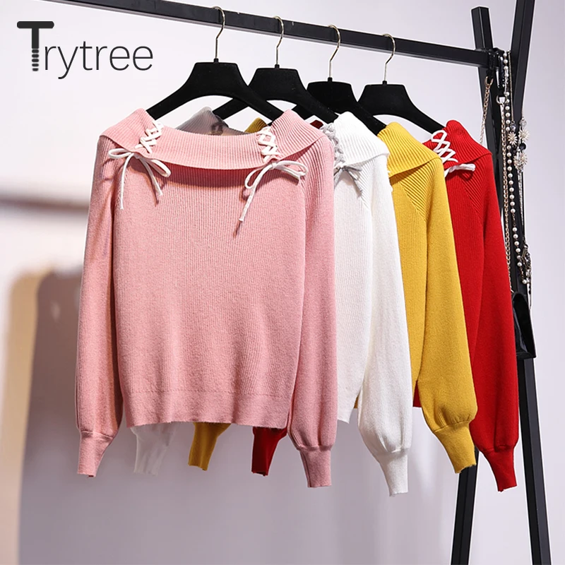 Осень зима 2020 комплект из двух предметов Trytree повседневный однотонный топ с