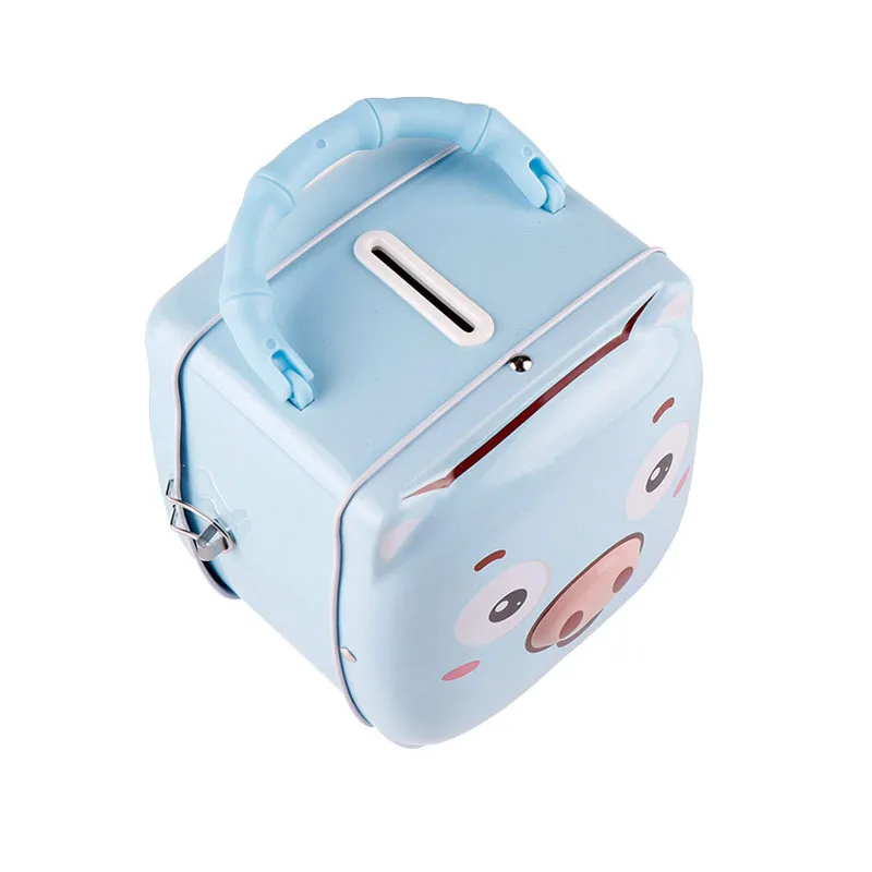 Портативная копилка мультяшная с замком креативное Подарочное украшение для