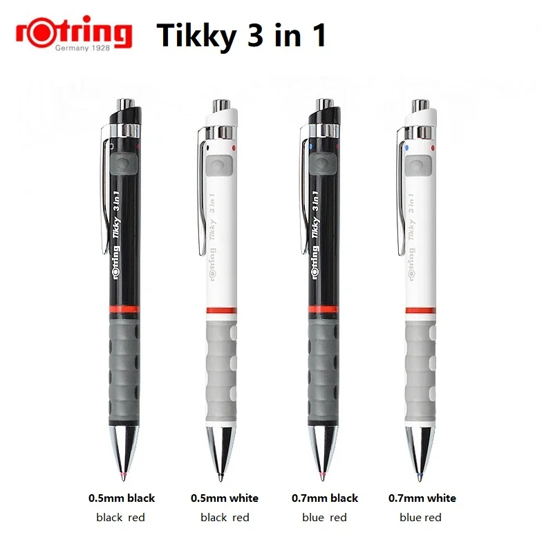 Многофункциональная Ручка Rotring Tikky 3 в 1 механический карандаш 0 5 мм/0 7 мм и
