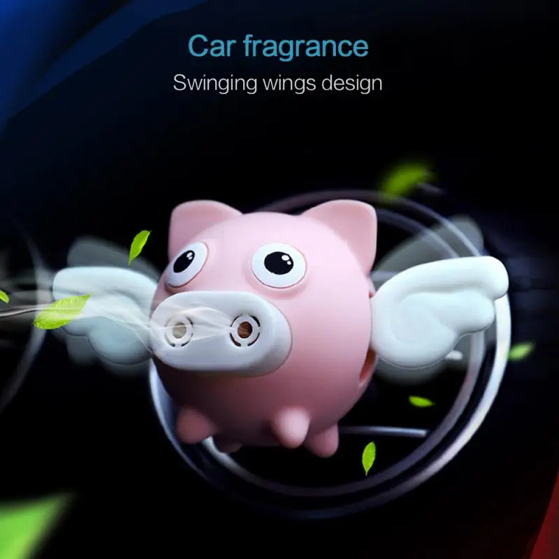 Автомобильный автомобильный освежитель воздуха на выходе мультфильм Flying Pig