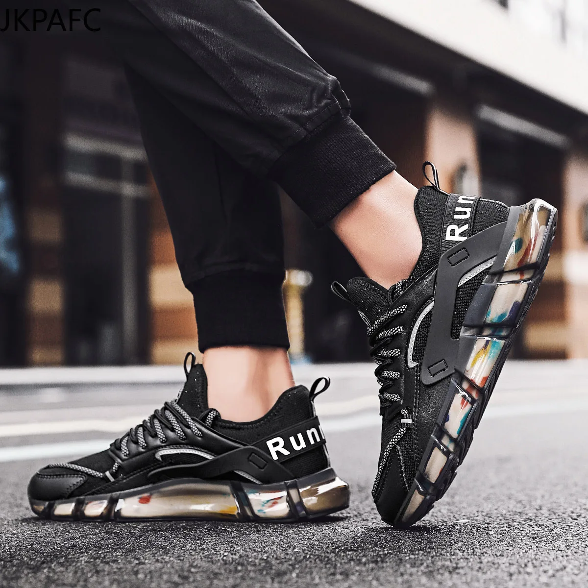 

High-quality men's lightweight running shoes outdoor anti-skid sports men's shoes Zapatos De Hombre breathable mesh casual shoes