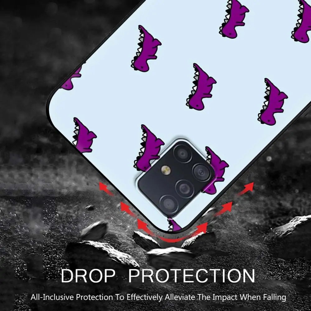 

Phone Case for Samsung Galaxy A51 A71 A70 A50 A40 A20s A30 A10s A20e A10 A02s A01 Silicon Back Cover Cute Dinosaur Baby