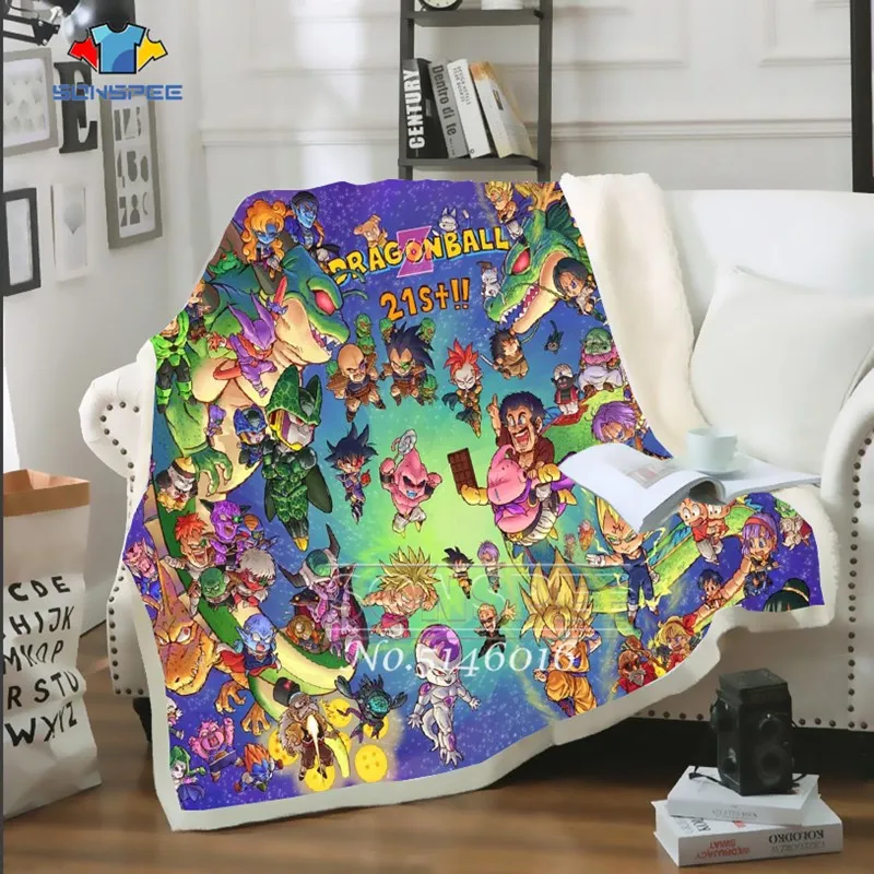 SONSPEE аниме драконий жемчуг Гоку 3D принт модное тонкое Стёганое одеяло покрывало