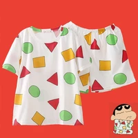 pajamas womens summer cotton short sleeve korean summer cute cartoon fresh thin home wear two piece suit