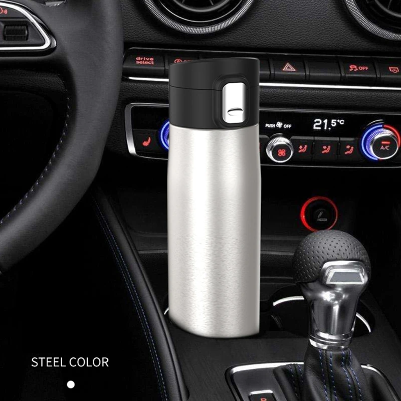 

Прочный автомобильный чайник с подогревом, электрический термос из нержавеющей стали для кипячения, водонагреватель, чайник, портативная д...