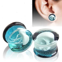 pop sea jellyfish jewelry ear glass jewelry