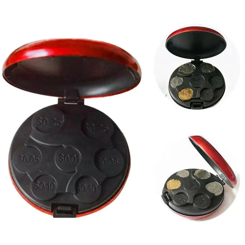 Коробка для монет разных цветов диспенсер кошелек держатели коробка хранения