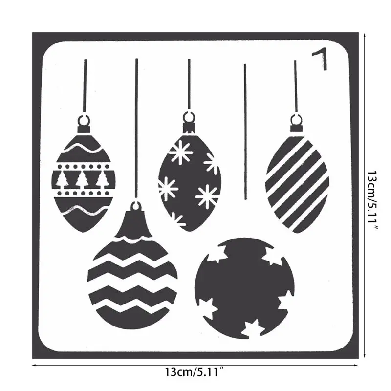 

Christmas Stencils Template Reusable Plastic Craft for Art Drawing Painting Spra