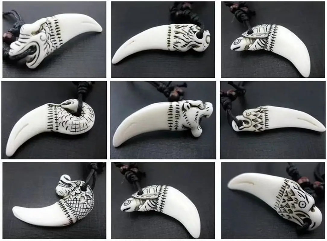 

22 pcs Punk Rock Unique Mixed Color Necklace Mens Biker Jewelry Party Gift