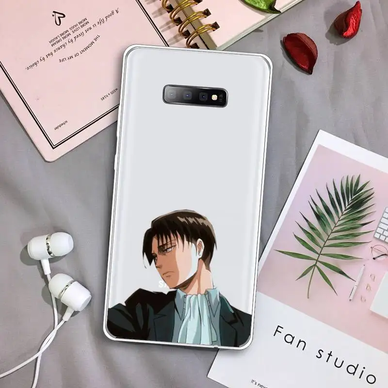 

Anime Japanese attack on Titan Phone Case Transparent For Samsung Galaxy S A 5 7 8 9 2015 20 edge plus 10 e lite 2019