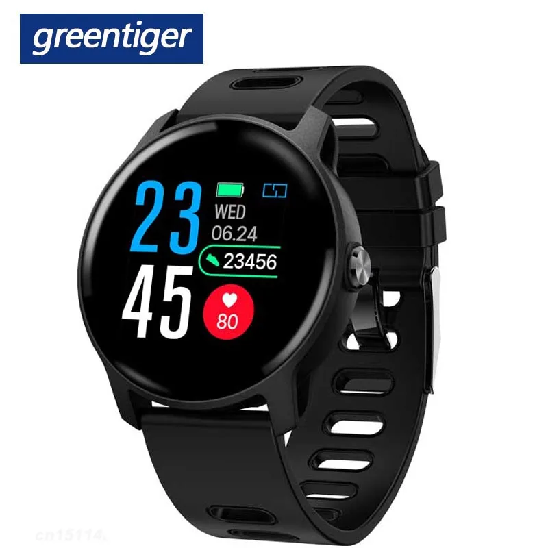 Greentiger S08 Смарт часы для мужчин IP68 водонепроницаемый монитор сердечного ритма сна фитнес трекер Smartwatch кровяное давление android IOS