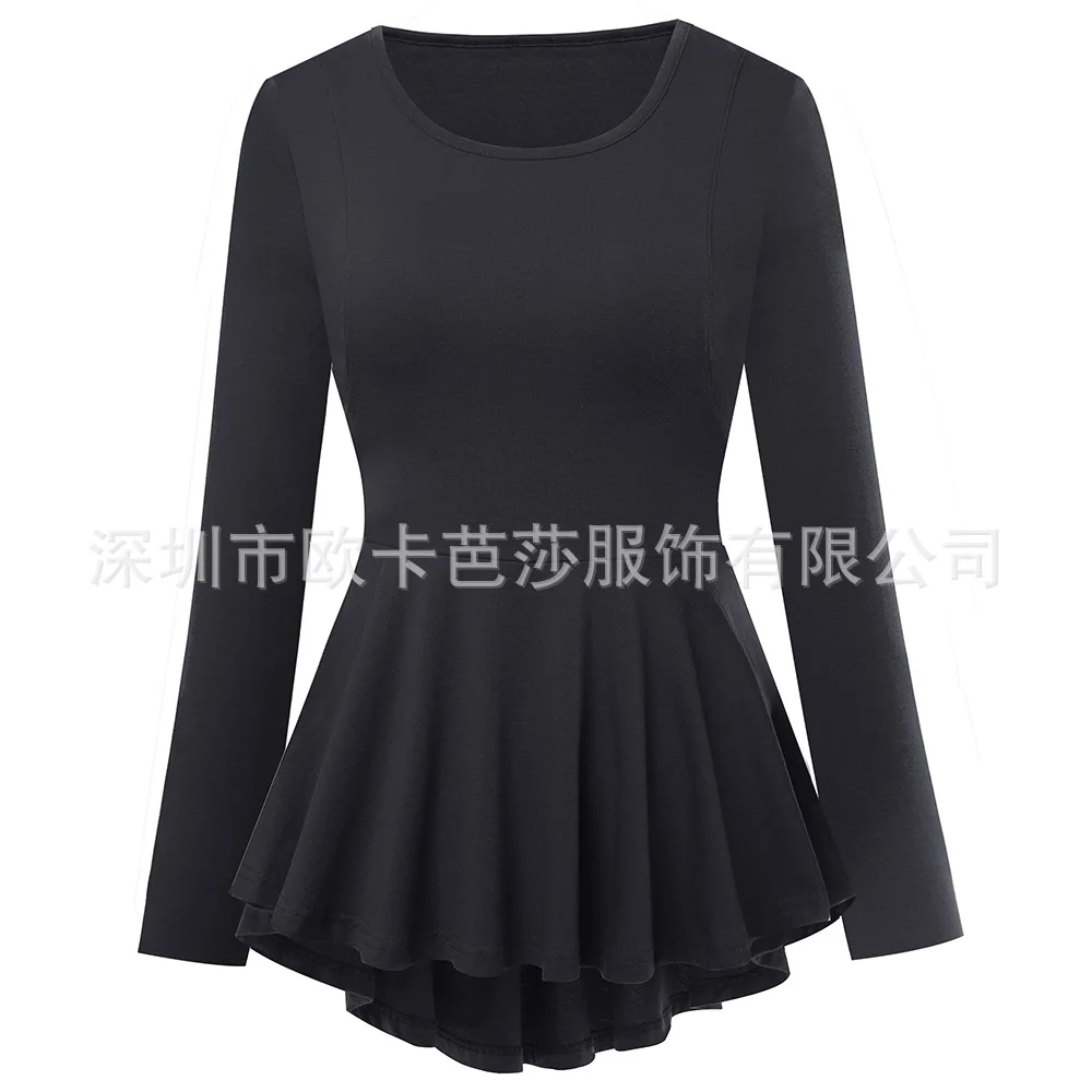 

Women's fashion new slim long sleeve top in autumn and winter of 2021