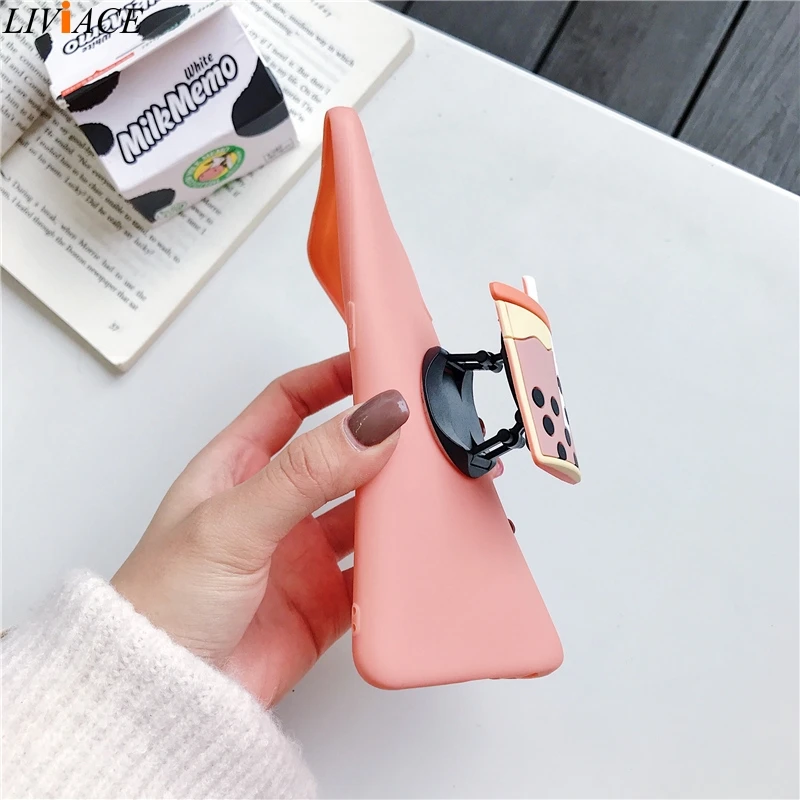 3D Silicone Cartoon Phone Holder Case For Samsung Galaxy S20 S21 FE Plus Ultra S10 5g S10e Lite S9 S8 Plus Stand Cover