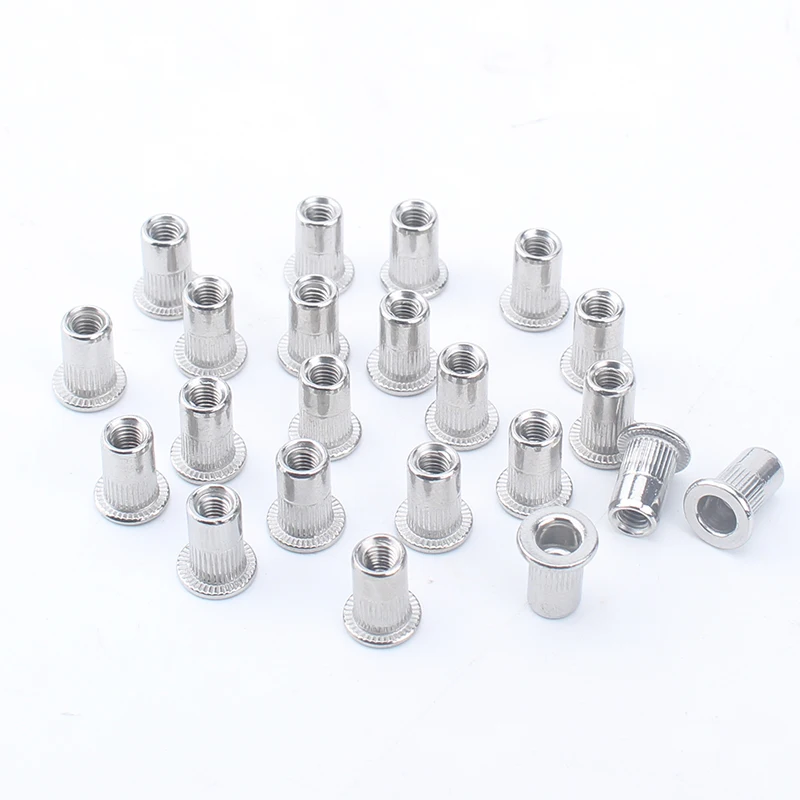 

1000 шт. M3 304 нержавеющая сталь с плоской головкой заклепки гайки железная вставка клепки гайки оптовая цена