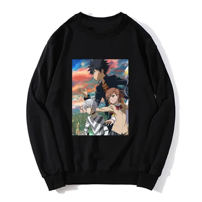 

A Certain Scientific Railgun Anime Series Hoodie A Certain Magical Index Men Hoodies Sweater Sweatshirt Streetwear Harajuku