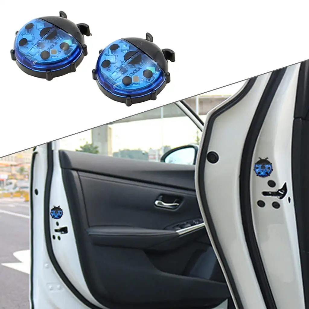

Wireless Car Door Collision Warning Lamp 2 Pcs Universal for Most Cars