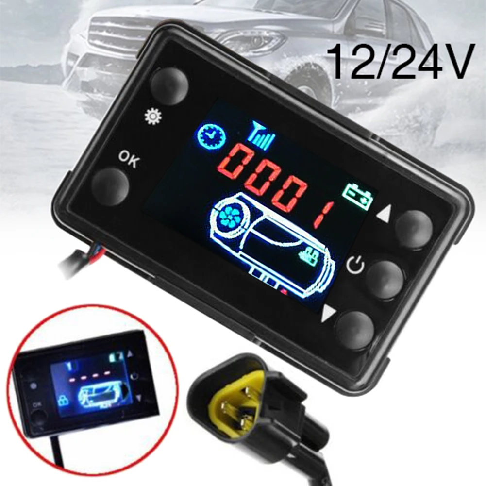 Universal Parking Heater Controller Kit 12V/24V LCD Monitor Switch+Remote Control Accessories For Car Track Diesels Air | Автомобили и