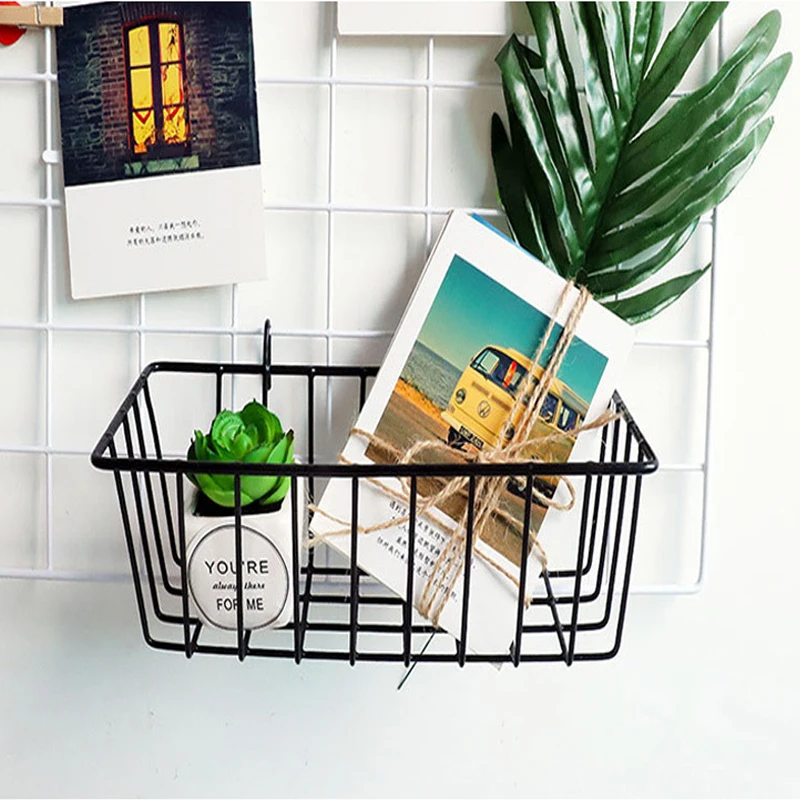 Новое настенное украшение железная рама подвесная стойка настенный ящик для