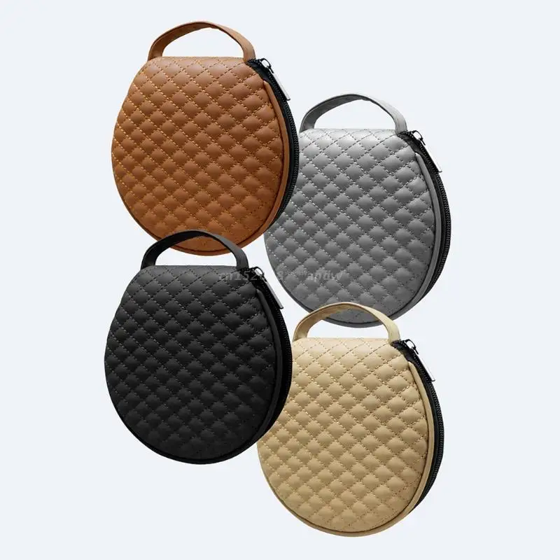 

High-ranking 20 Pack Slim Round Clam Shell DVD Case Holder Large Capacity Leather Dividers Folder