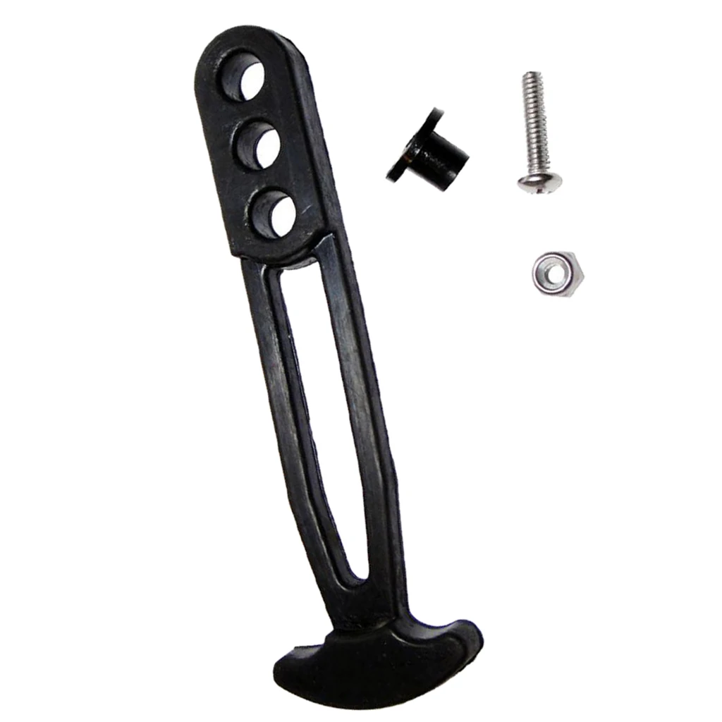 

3 Holes Marine Boat Sport Boarding Ladder Retaining Strap Rubber Latch Band Universal - Black