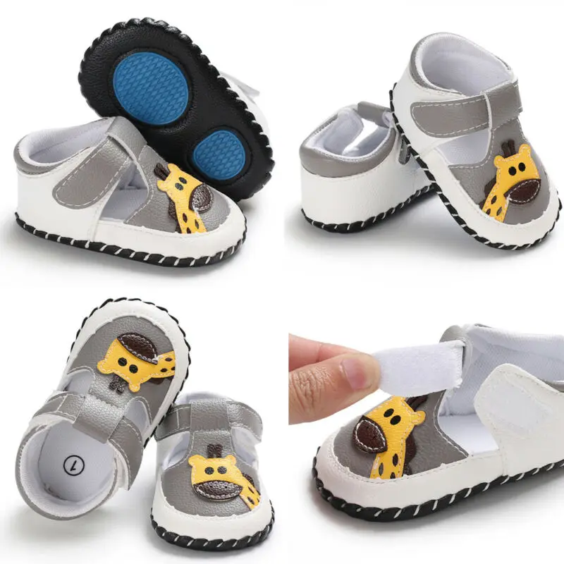 Милая мягкая прогулочная обувь с рисунком для малышей Нескользящая