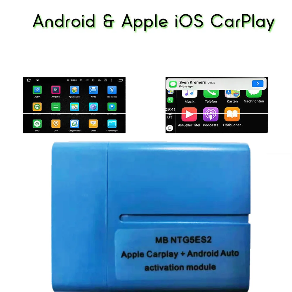 

For Apple CarPlay Android Auto Activation Tool Car Diagnostic Connector for MB W205 C-class W253 GLC NTG5ES2 via OBD