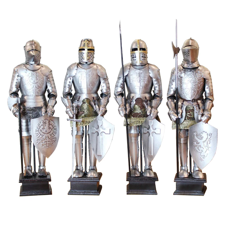 

[MGT] Armor Samurai Medieval Iron Vintage Den Roman Knight Model Restaurant Desktop Decorations