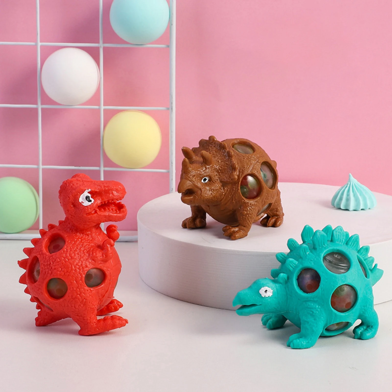 

New Relaxing Squeeze Toys Innovative Mini Mesh Animal Ball Soft Squeeze Stress Relief Toys Entertainment Toy Novelty advantage