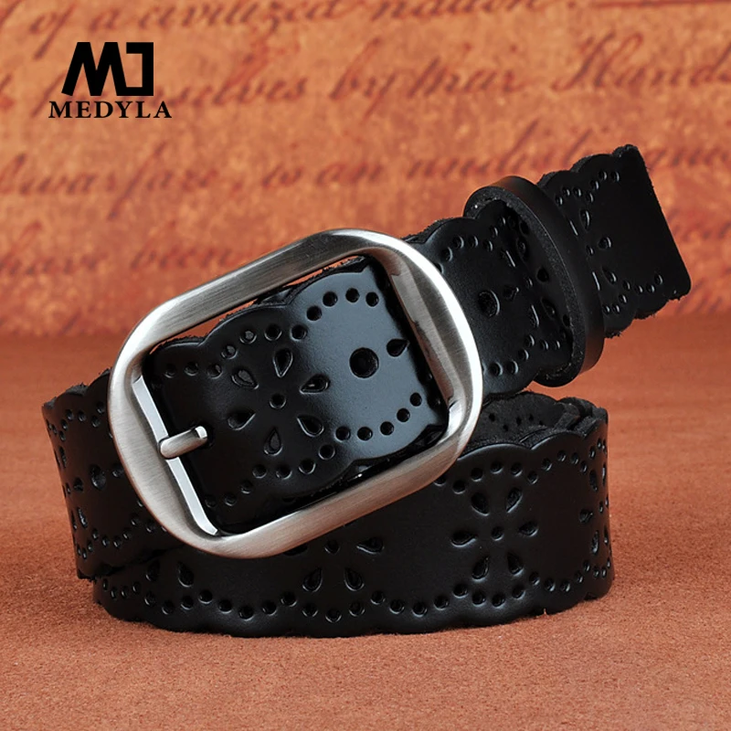 Woman Belt Cow Leather Belt Luxury Strap Dress And Jeans Belts Fashion For Women Vintage Buckle casual wild belt