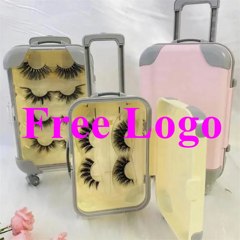 Милые мини багажные ящики популярные коробки для ресниц накладных