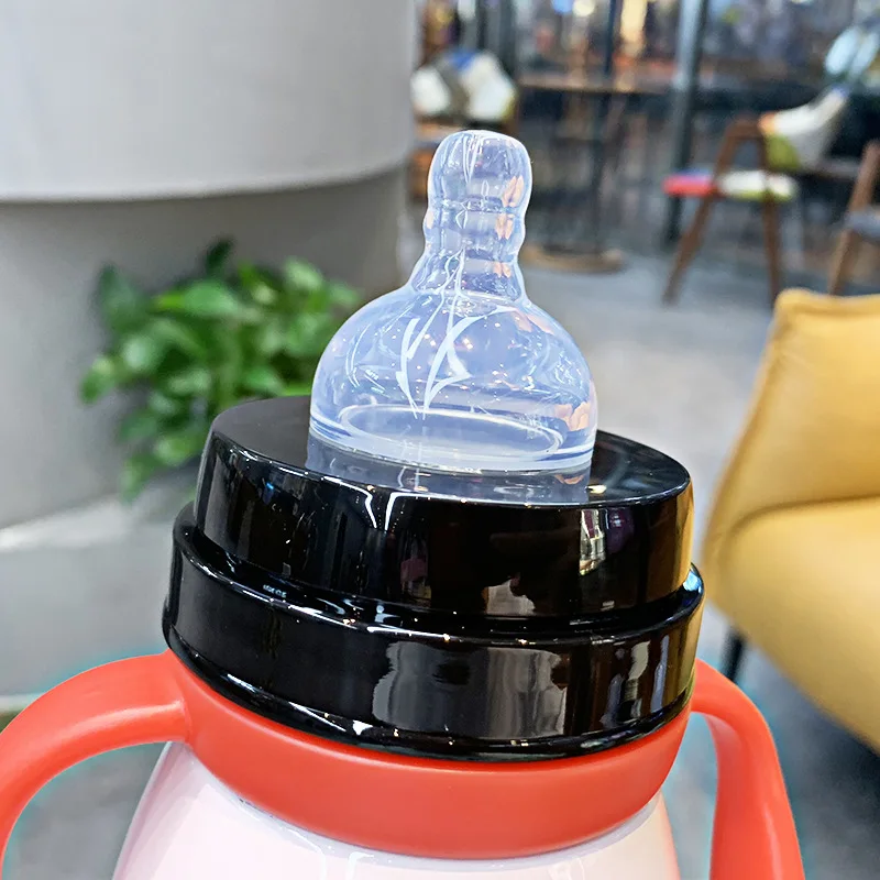 330 мл чашка для кормления ребенка с соской нержавеющая сталь Изолированная