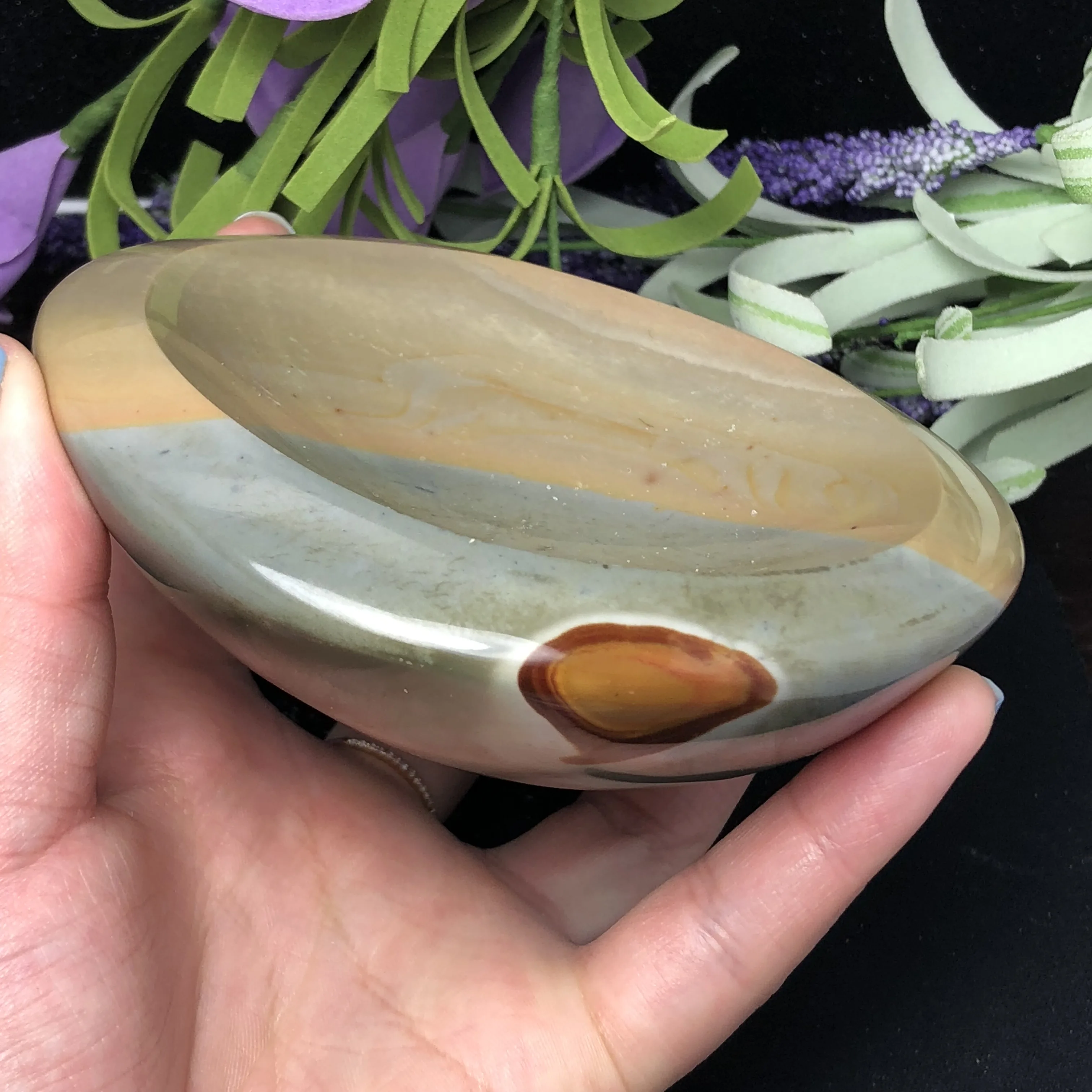 1 шт. натуральный красочный Океанский камень пепельница драгоценный чаша