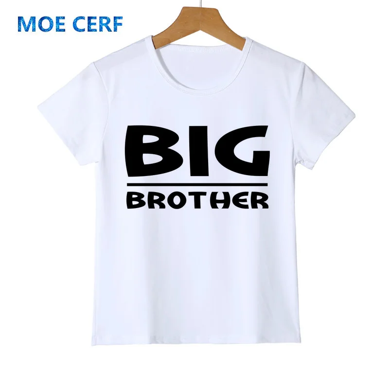 Футболка с надписью Big Brother динозавром коротким рукавом мультяшный единорог