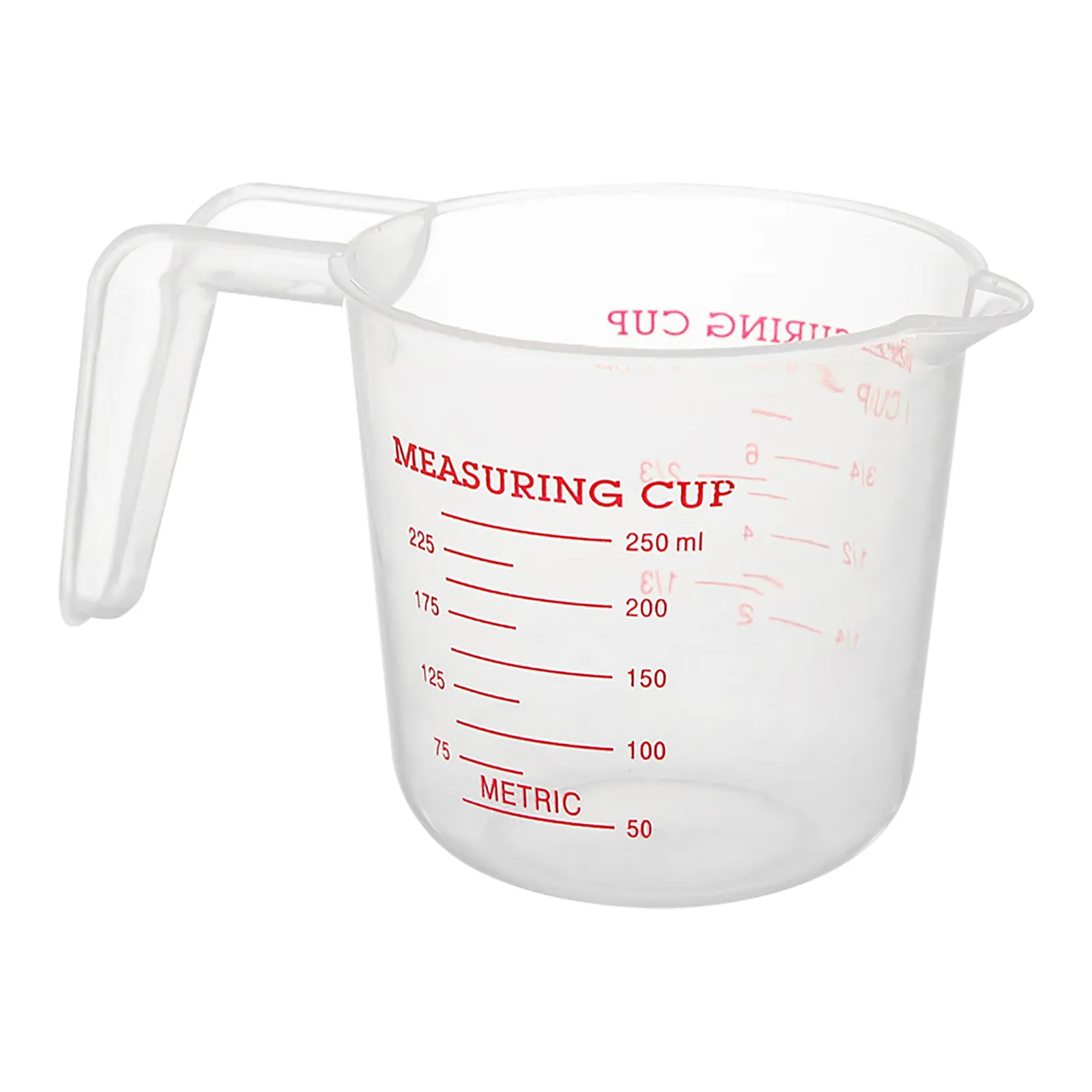 

High transparent measuring cup, transparent plastic measuring cup with handle