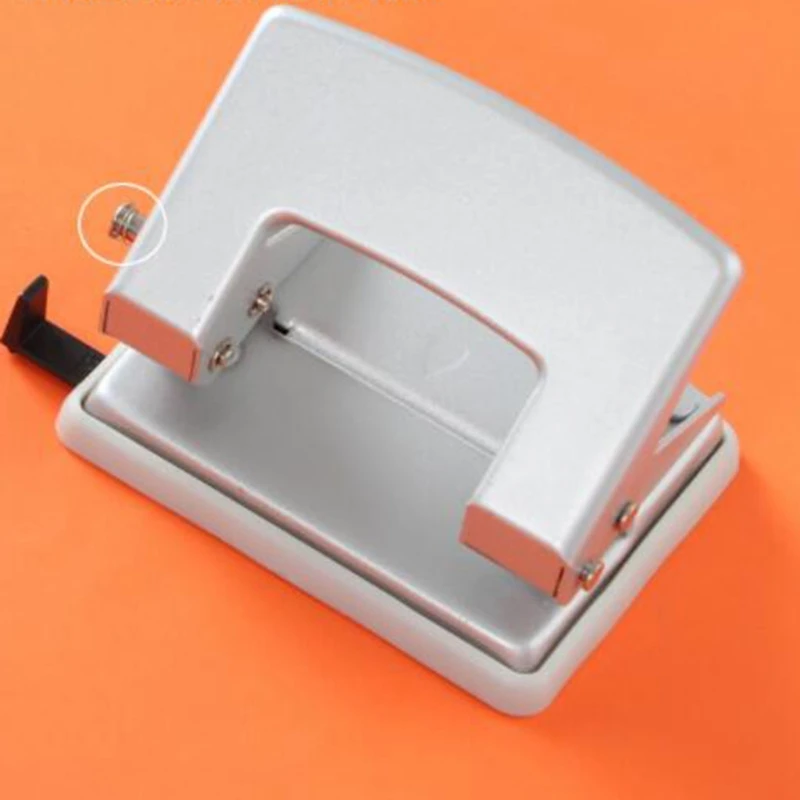 

Pack of 1 Two Round Hole Puncher Paper Depth 0.2in 35 Sheets with Storage Case Manual Punching for Home School Office