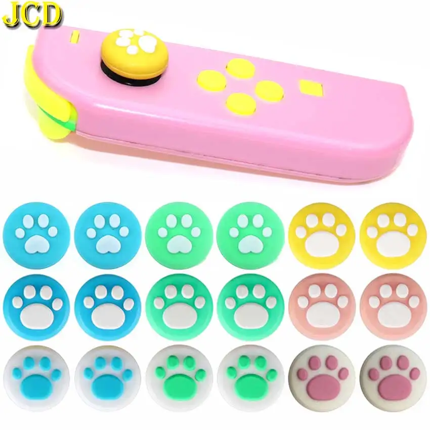 JCD 2 шт. милый кошачий Коготь ручка для большого пальца крышка джойстика чехол