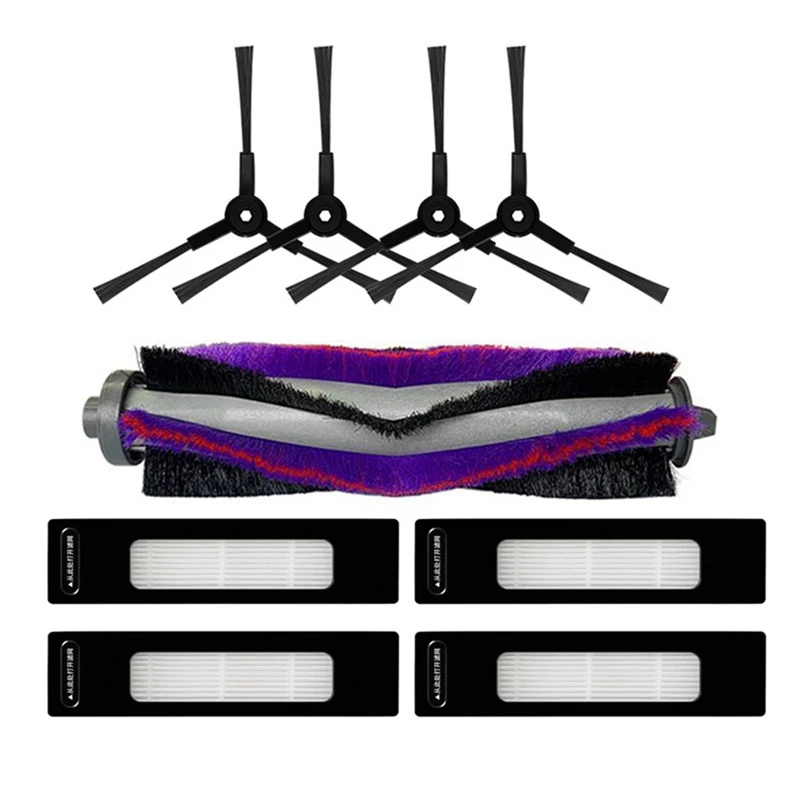 9 Pcs For Midea M7 I10 M71CN Robotic Vacuum Cleaner Replacement Kit Roller Brush Filter Side Brush