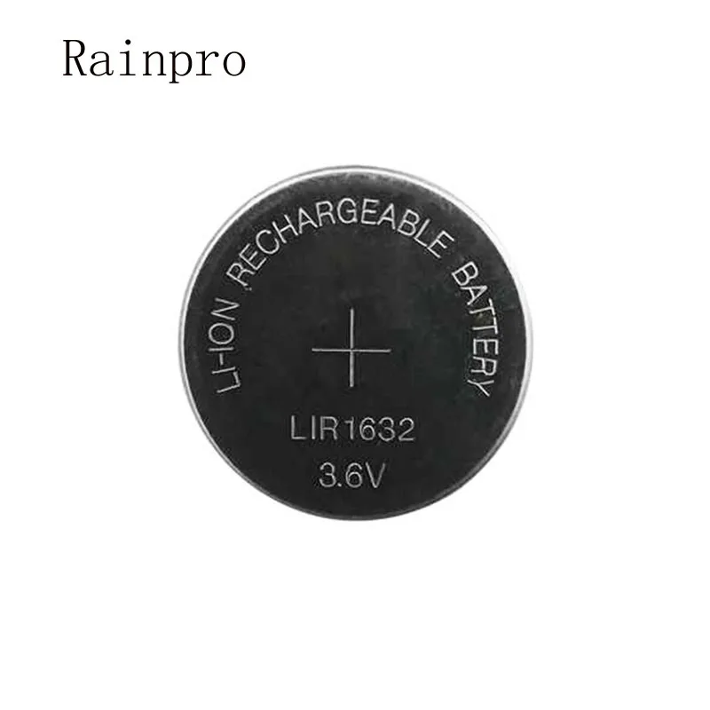 2 шт./лот LIR1632 1632 3 6 В литиевая аккумуляторная батарея Кнопочная монетные батареи