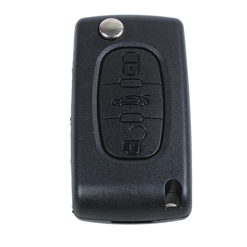 

Key remote shell for Peugeot 407 and 407 SW foldable 3 buttons