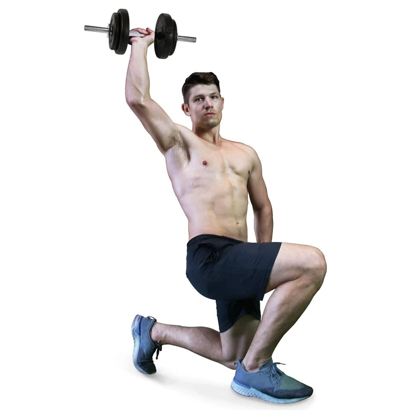 

2Pcs 14 Inch Standard Threaded Dumbbell Handles Adjustable Dumbbell Bar Handles Fit 1 Inch Standard Weight Plate