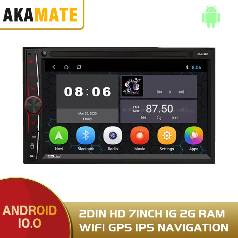 

Android 7 inch Car Stereo Multimidia Player 2din GPS WIFI Bluetooth FM 1G 2G RAM Touch Screen Radio For Car Universal Car Radio