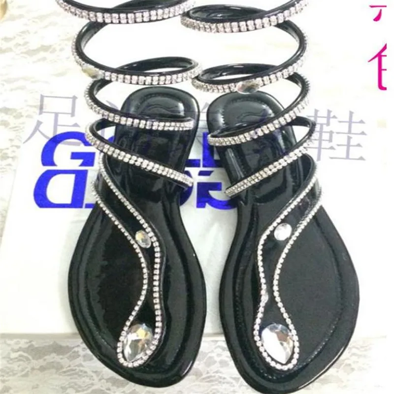 Новое поступление змеиная кожа Женская летняя обувь Женские сандалии со