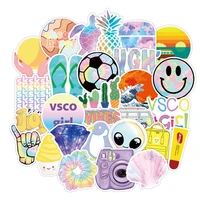 103050pcs cute small fresh stickers cute suitcase skateboard motorcycle laptop cartoon toy decoration wholesale