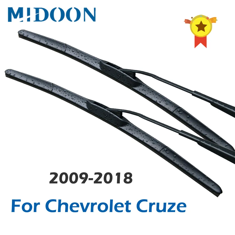 Гибридные щетки стеклоочистителя MIDOON для Chevrolet Cruze подходят к крючкам/нажимным